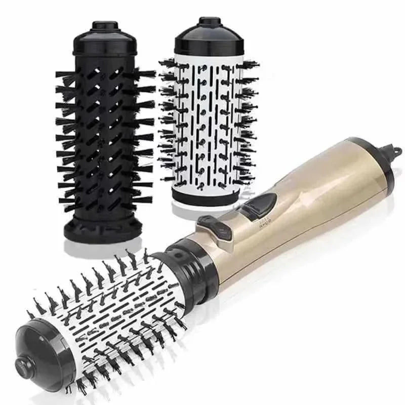 Salon Style Rotating Hot Air Brush and Hair Dryer for Effortless Curls and Waves