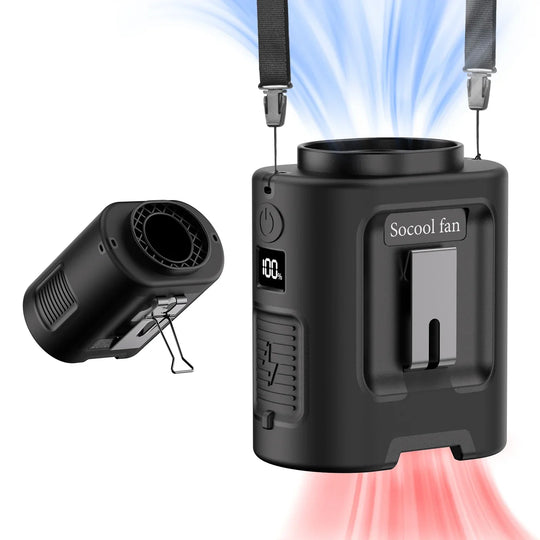 Portable Rechargeable Waist Fan for Outdoor and Travel Cooling