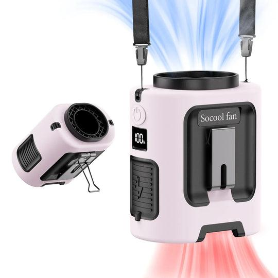 Portable Rechargeable Waist Fan for Outdoor and Travel Cooling