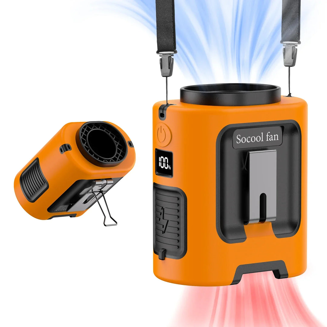 Portable Rechargeable Waist Fan for Outdoor and Travel Cooling