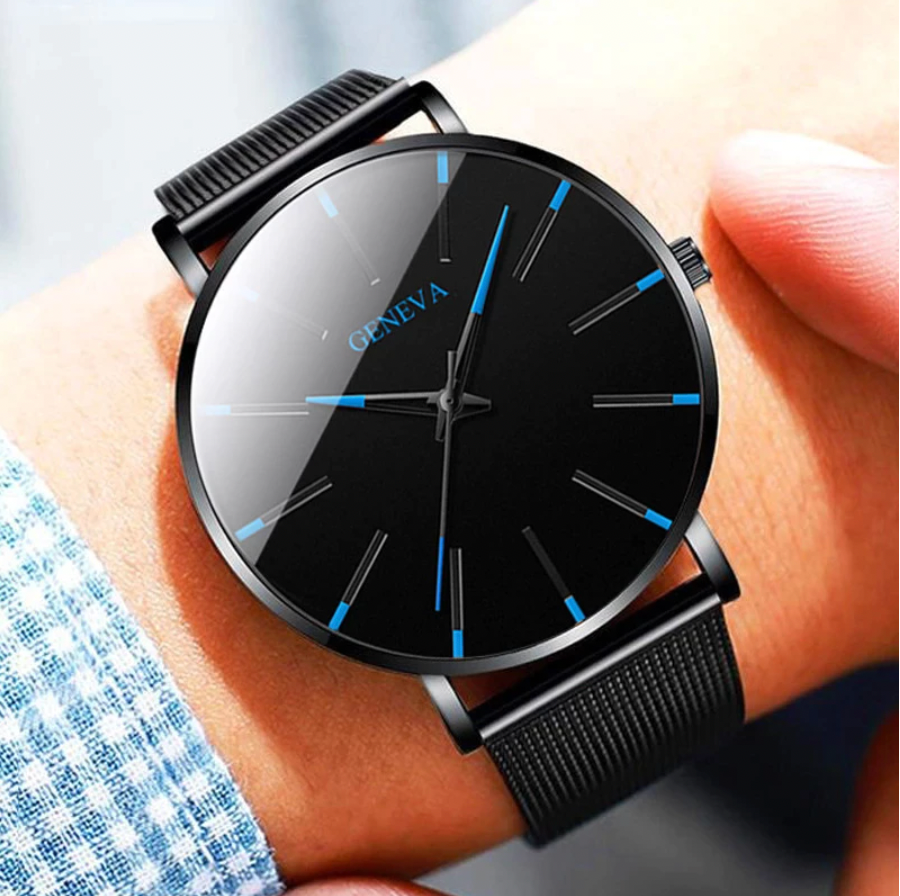 Black watch on wrist