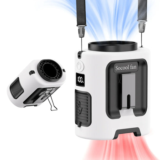 Portable Rechargeable Waist Fan for Outdoor and Travel Cooling