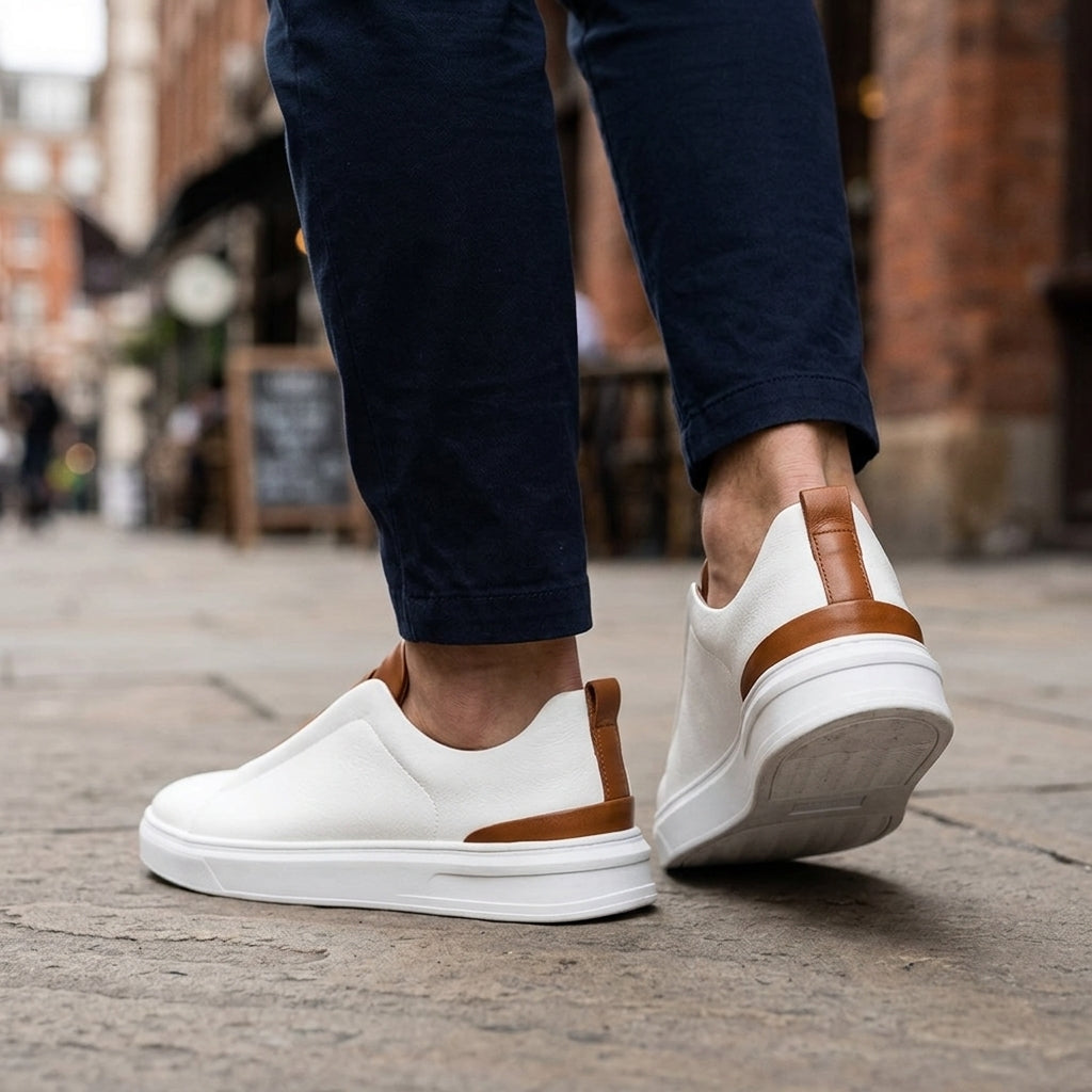 Classic Genuine Leather Low Top Sneakers for Everyday and Casual Wear